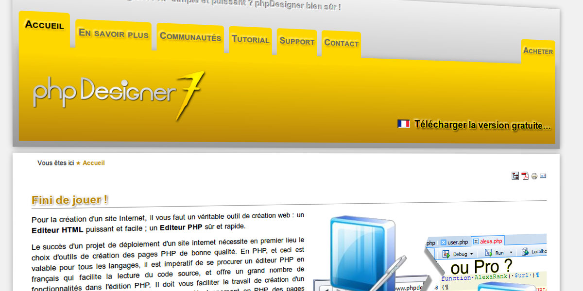 Charte graphique phpdesigner.fr 2011