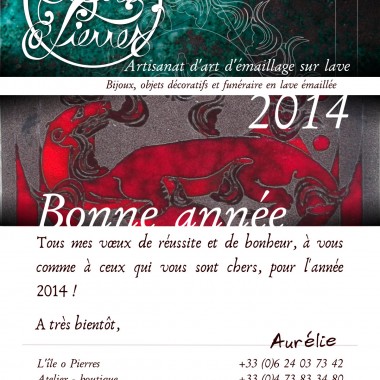 Carte de vœux 2014 L'île o Pierres