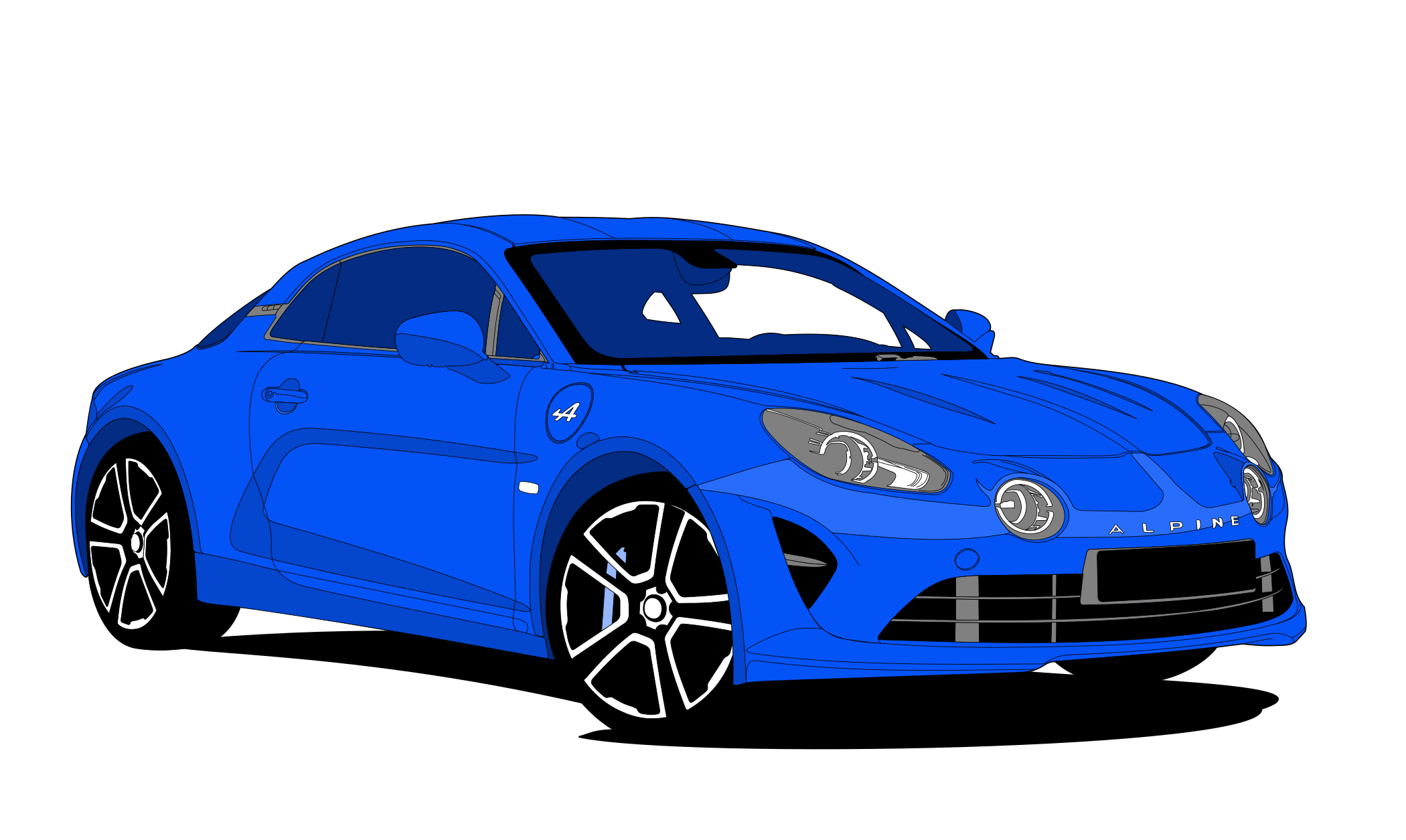 Renault Alpine vectorisée