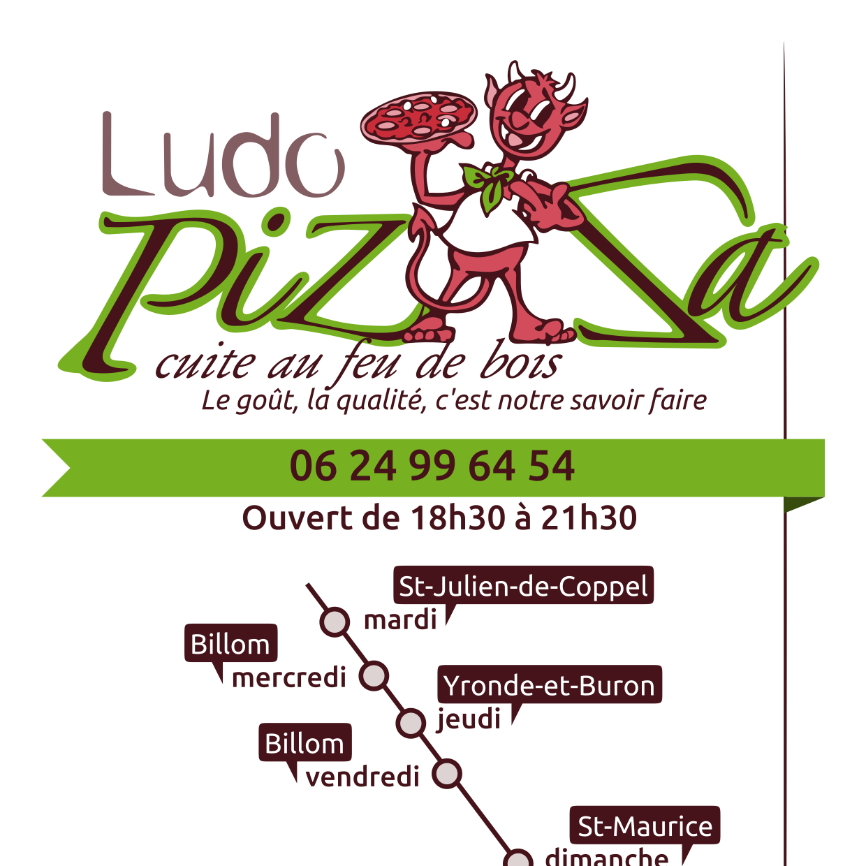 Carte Ludo Pizza