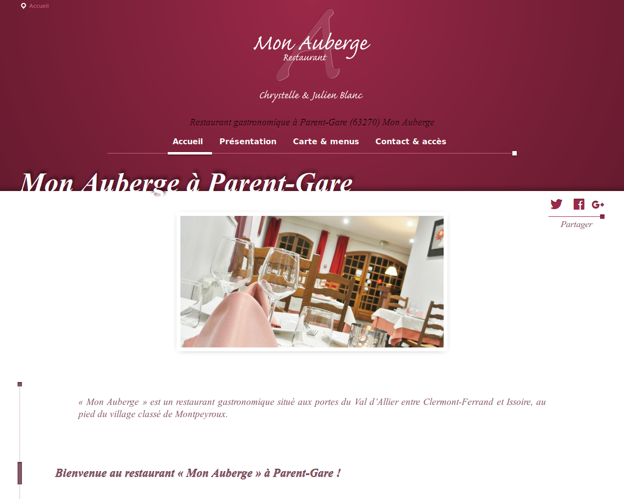 restaurantmonauberge.fr